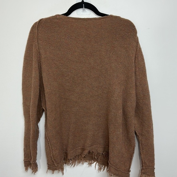 Free People Irresistible V Sweater Brown XS - Picture 5 of 7